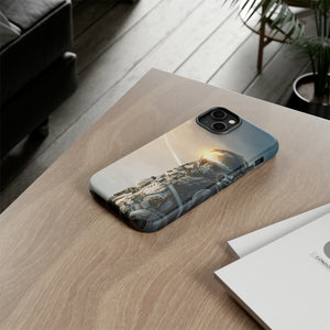 Astronaut on unexplored planet - Protective Phone Case