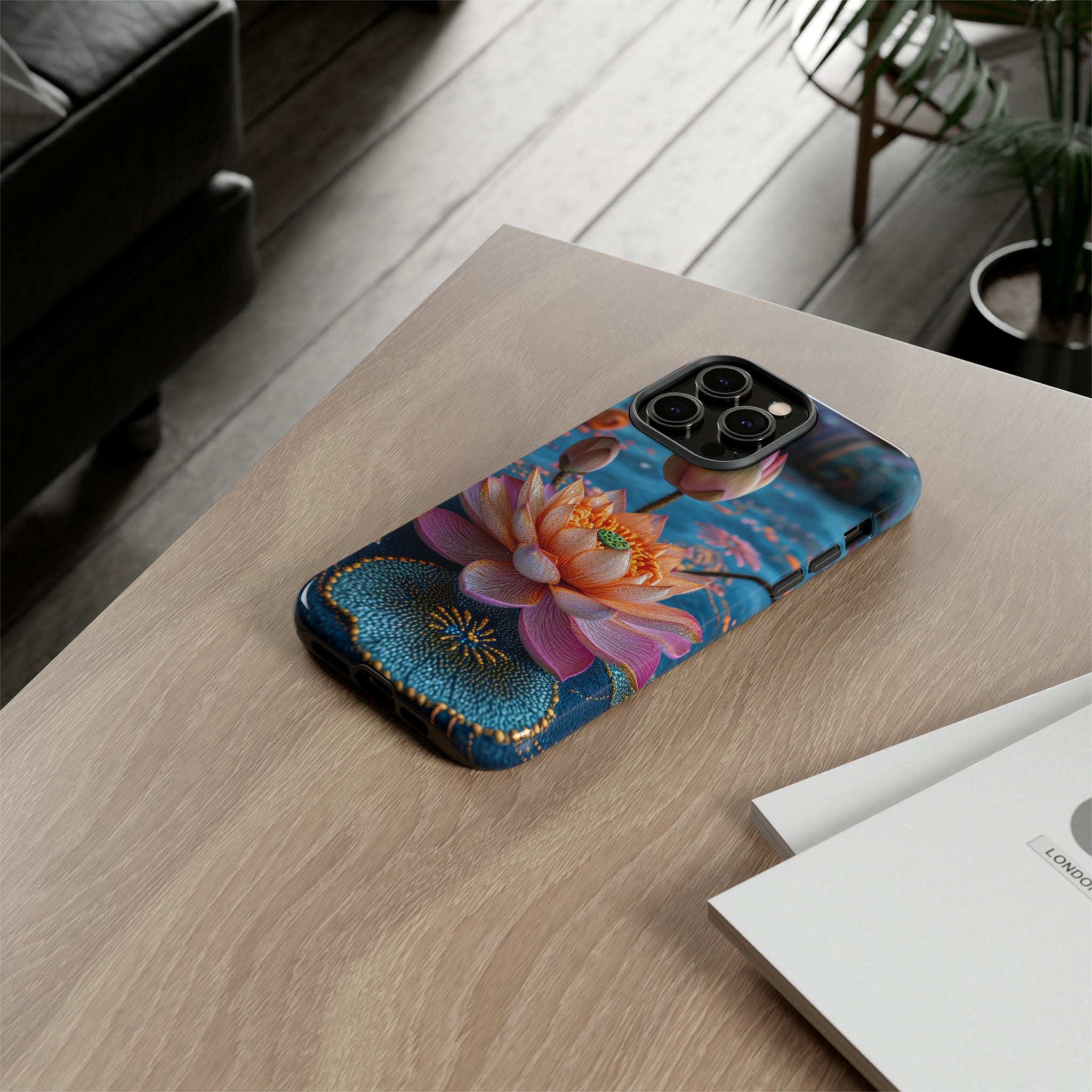 Water Rose Mandala Bliss - Protective Phone Case