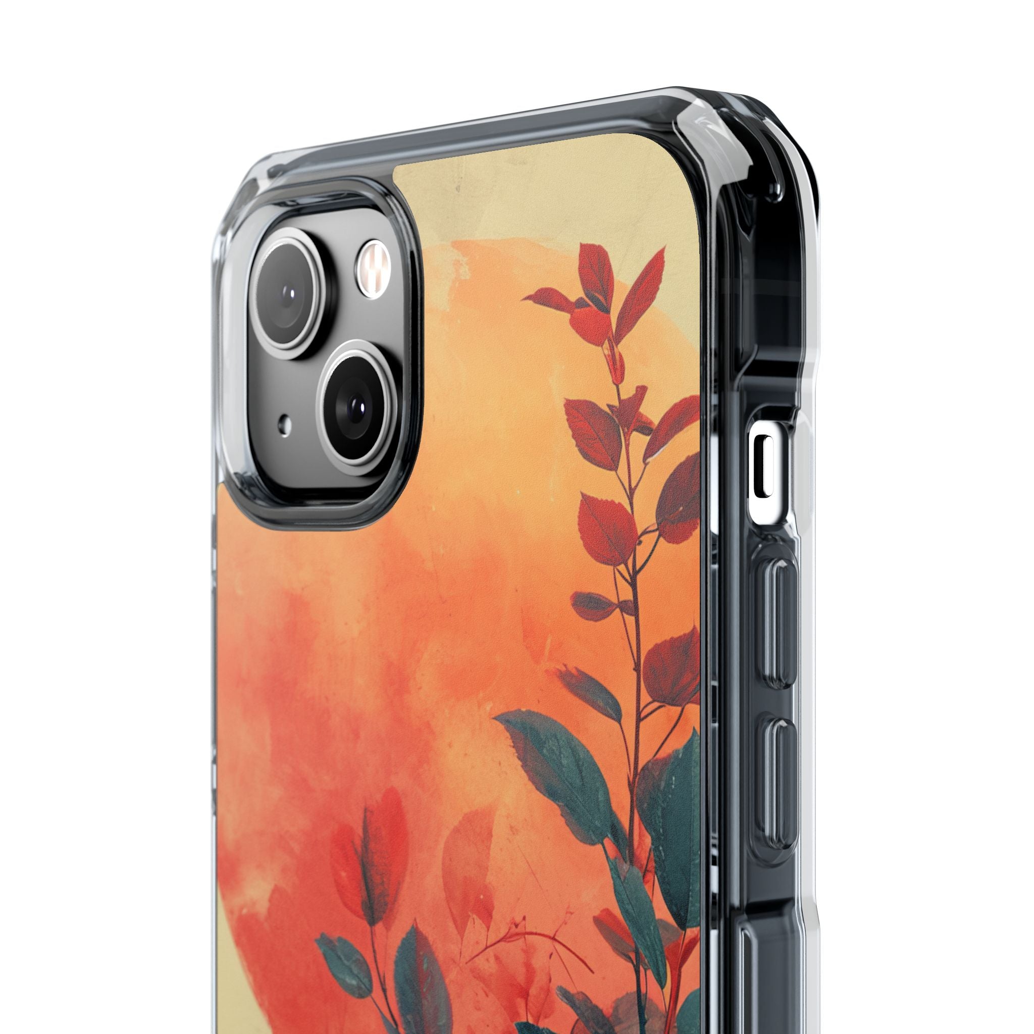 Orange Sun Harmony - Clear Impact iPhone 14 Phone Case