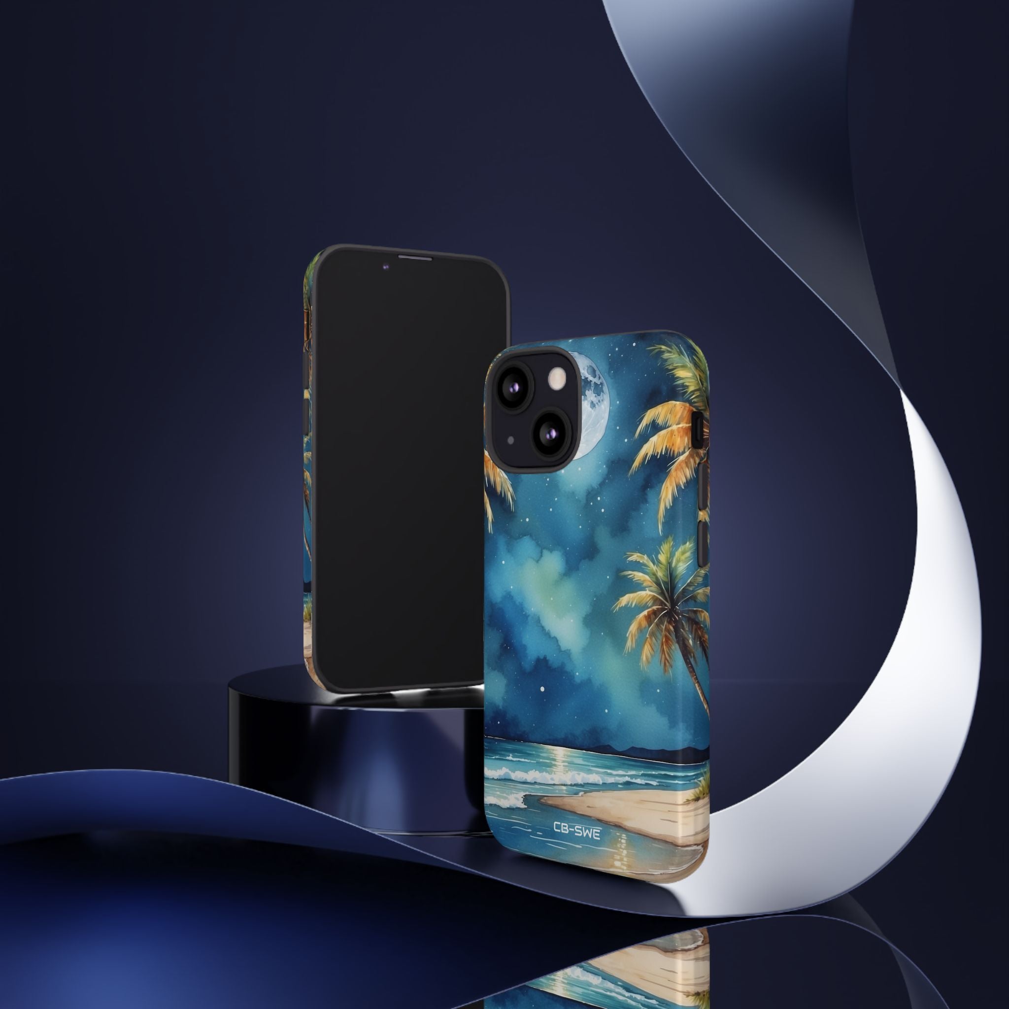 Moonlight Kisses Waves - iPhone Case