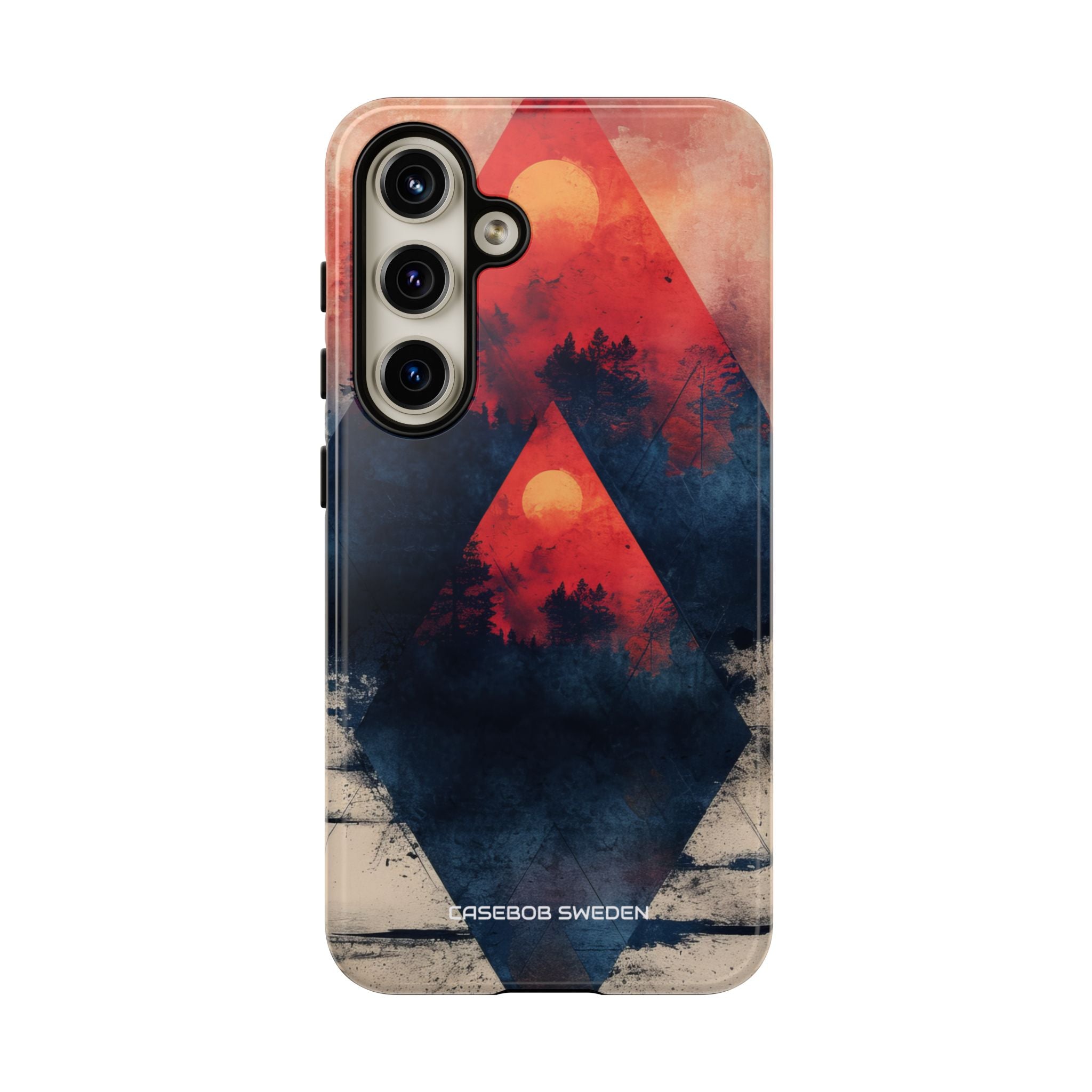 Red Sky Serenity - Tough Samsung S24 Phone Case