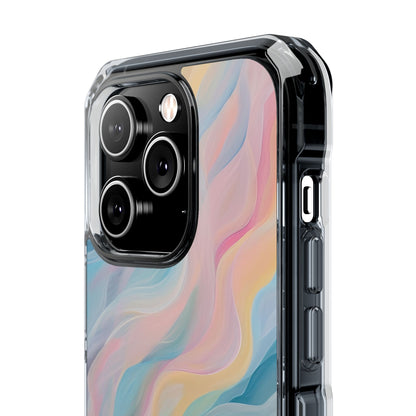 Dreamy Pastel Swirls - Clear Impact iPhone 14 Phone Case