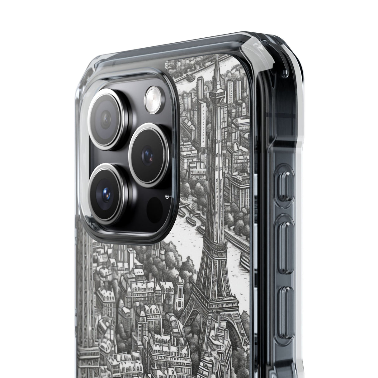 Timeless Cityscape - Phone Case for iPhone (Clear Impact - Magnetic)