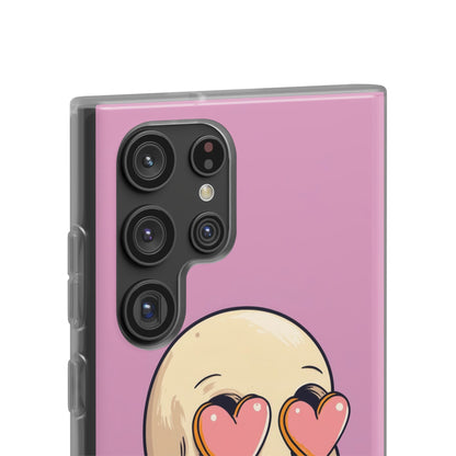 Heart Eyed Skull Samsung S22 Ultra Case - Soft