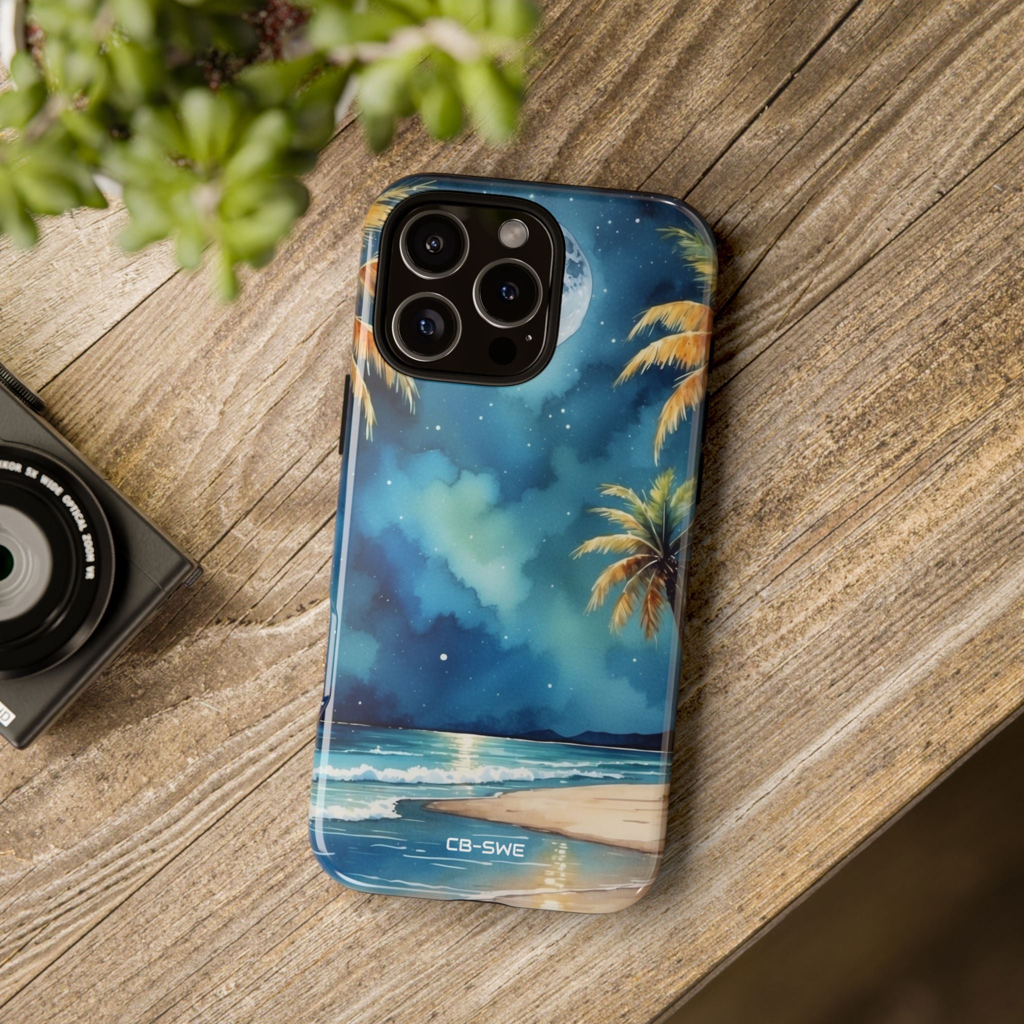 Moonlight Kisses Waves - iPhone Case