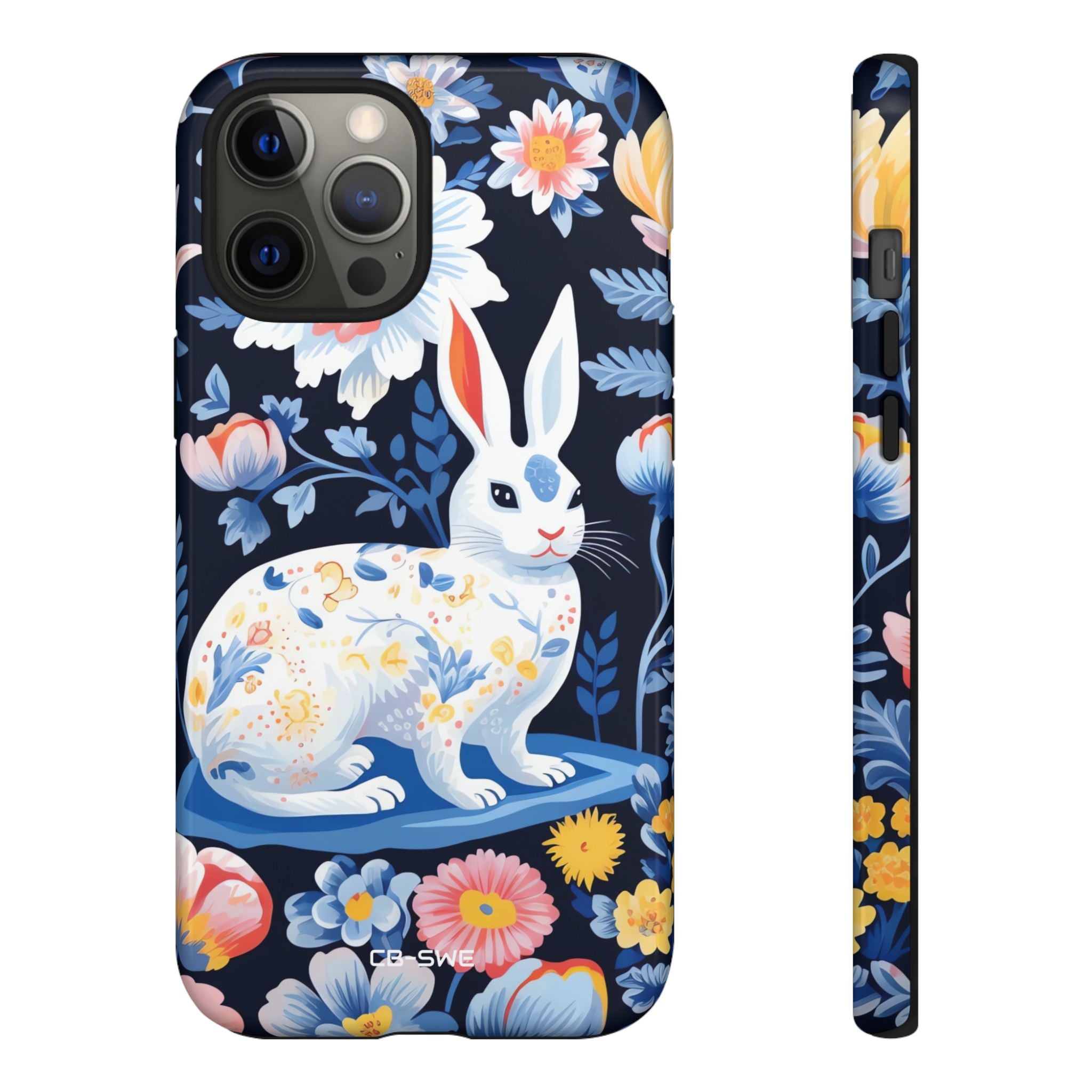 Floral Rabbit Dances - iPhone Case