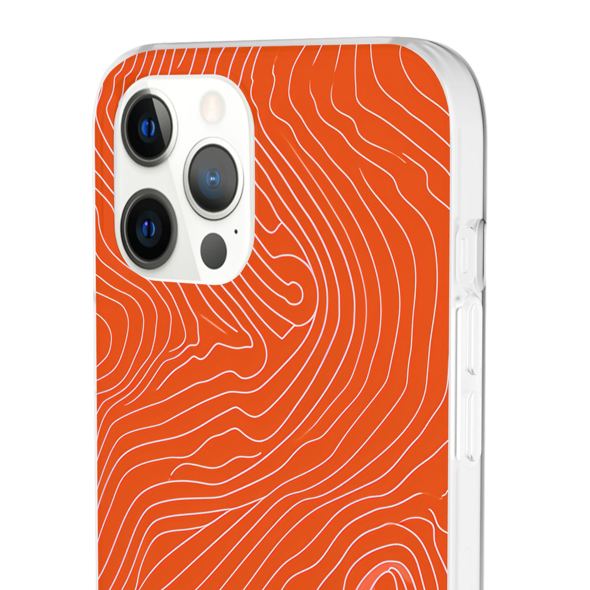 Pantone Tangerine Design | Handyhülle für iPhone (Flexible Hülle)