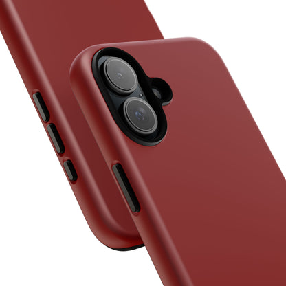 Dark Red iPhone 16 - Tough Phone Case