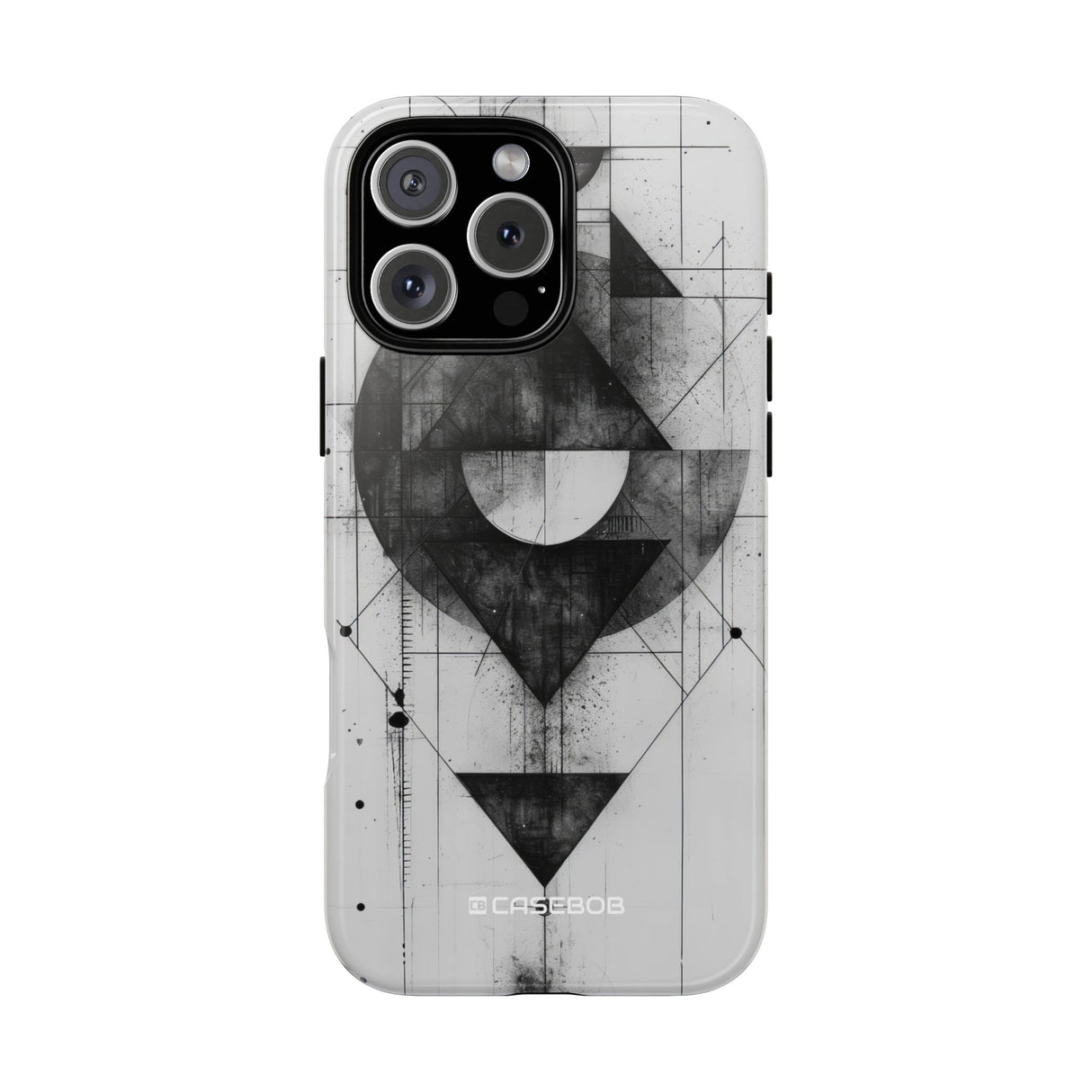 Geometric Monochrome Harmony - for iPhone 16