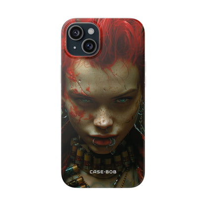 Red Spike Gaze iPhone 15 Plus Case - Soft
