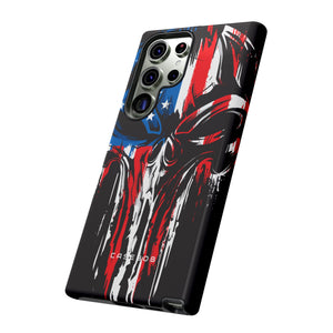 Military Grunge Skull Patriotic - Protective Phone Case