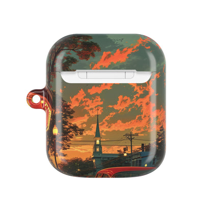 Crimson Classic Glow - AirPods Case