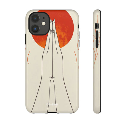 Hands Embrace Sun - iPhone Case