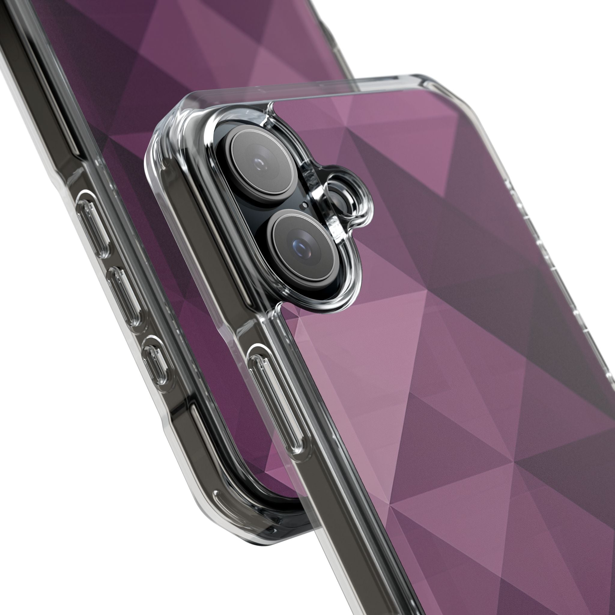 Gradient Purple Mosaic iPhone 16 - Clear Impact Phone Case