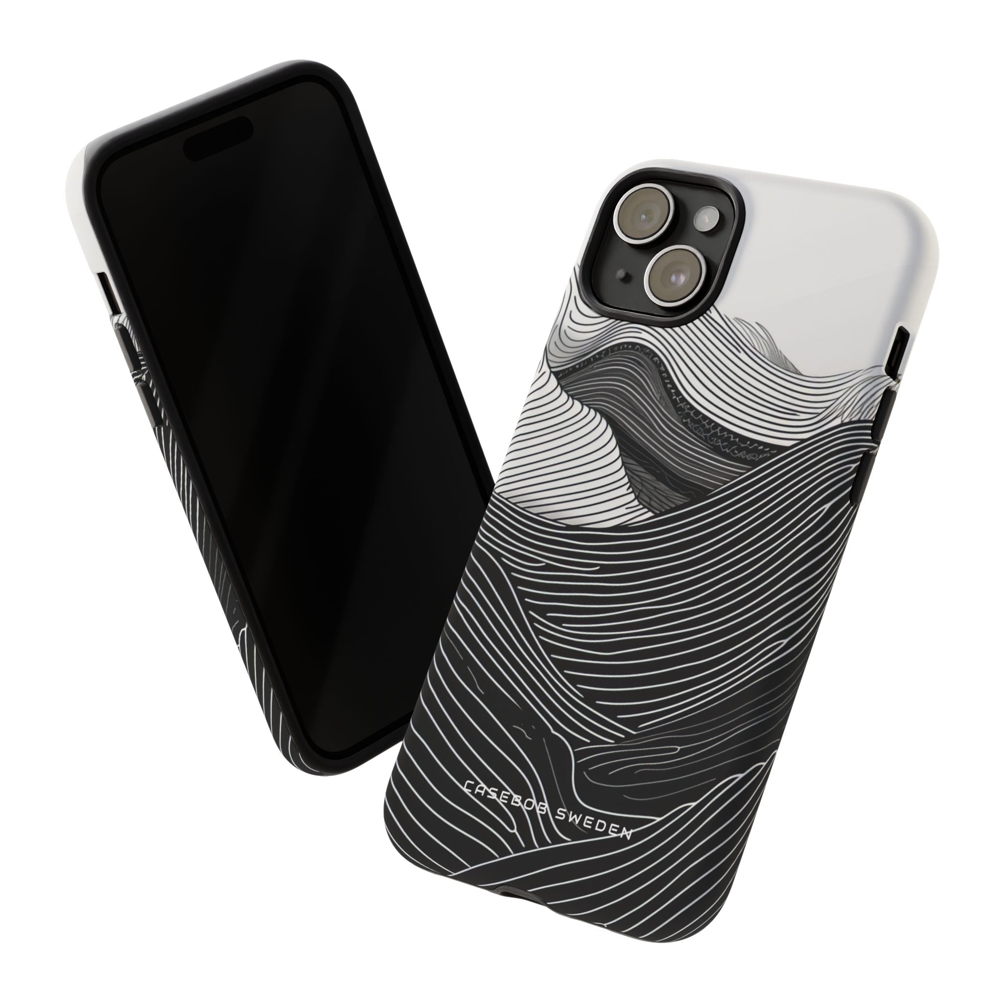 Undulating Horizon Waves iPhone 15 - Tough Phone Case