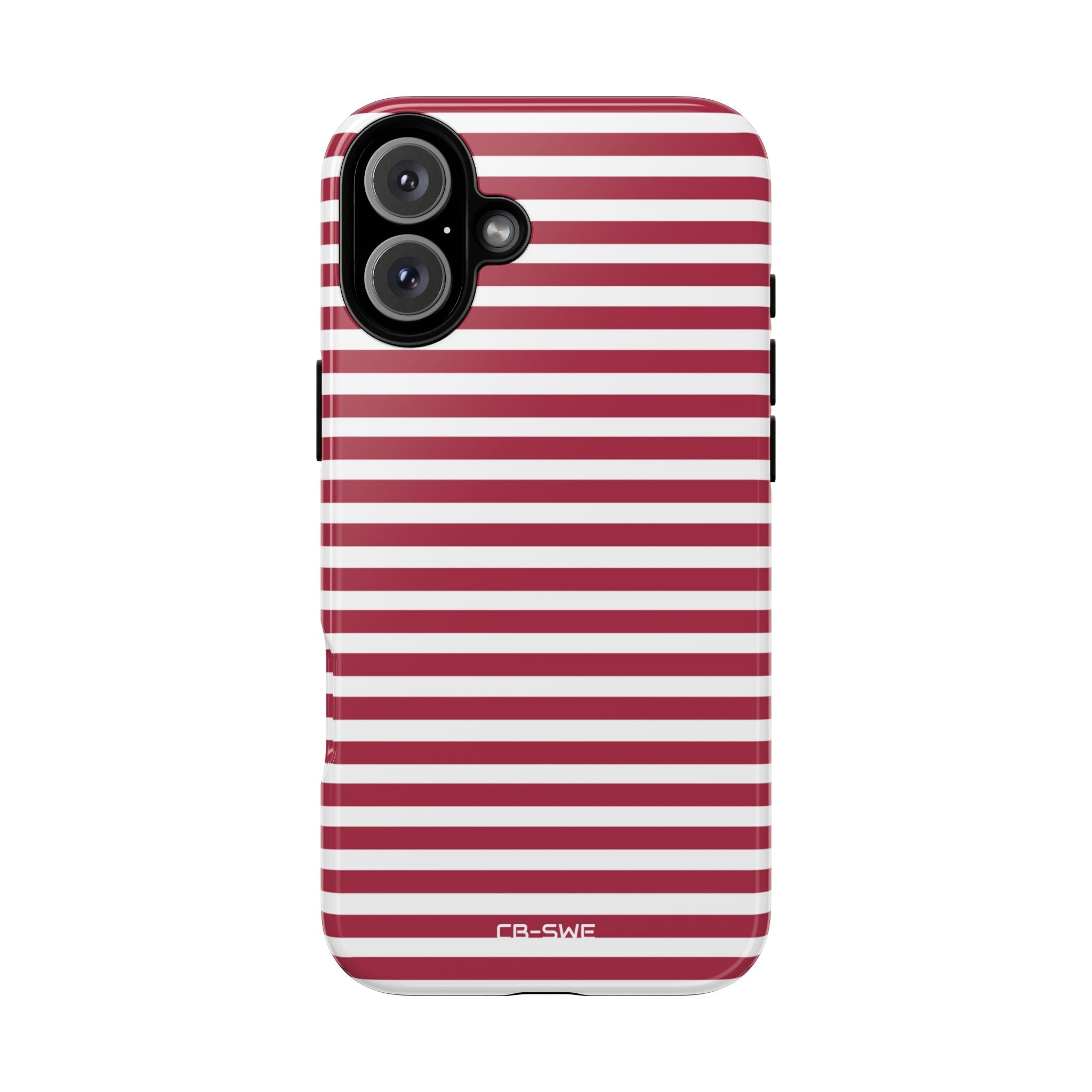 Crimson Stripes Flow - iPhone Case