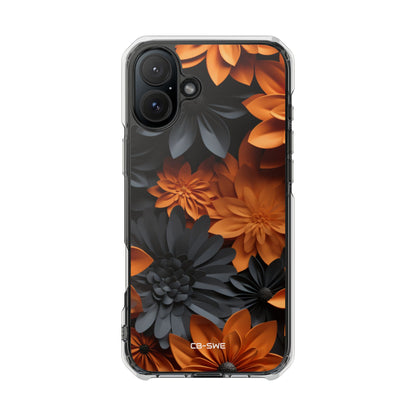 Graphical Orange Florals iPhone Case - Impact