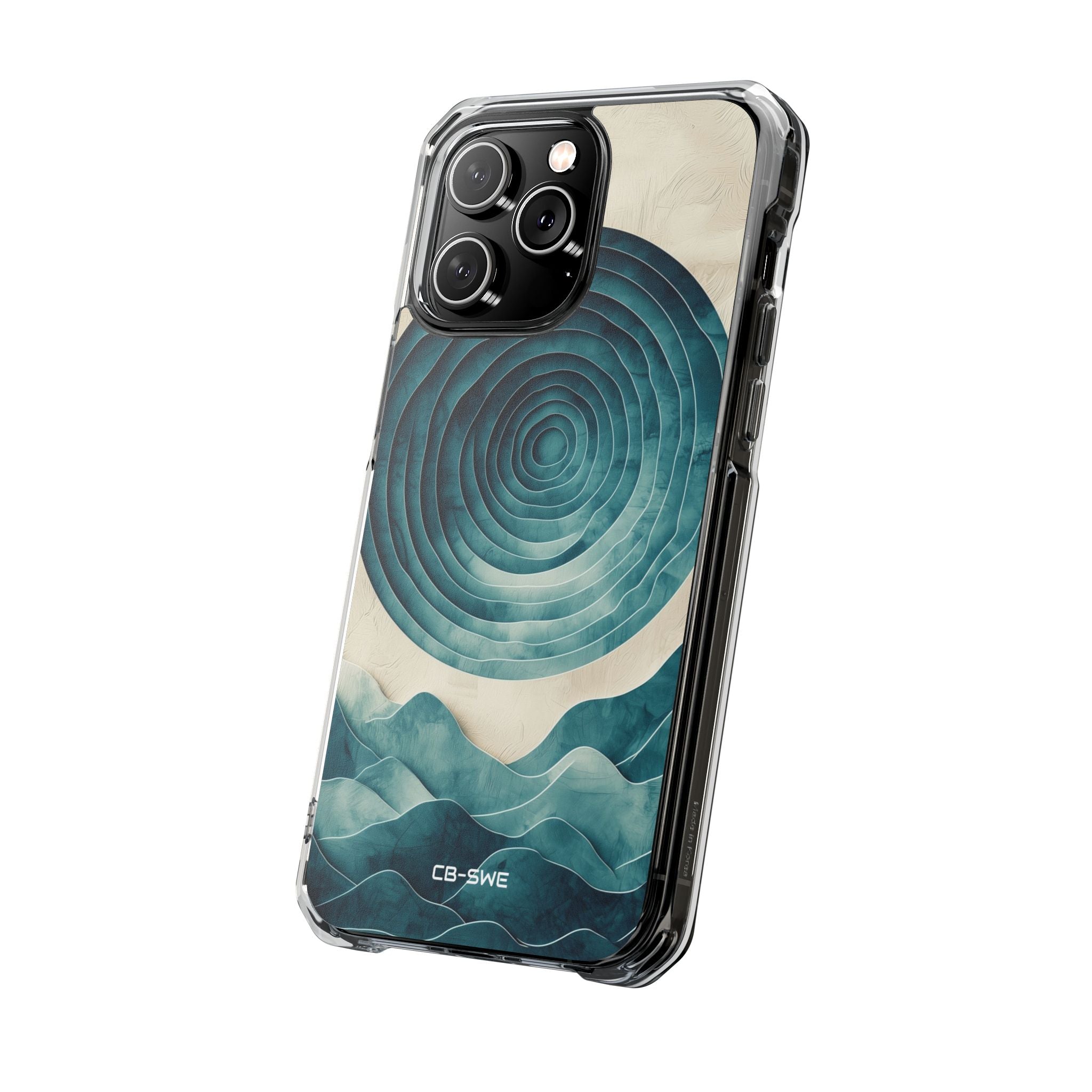 Waves Embrace Circles iPhone Case - Impact