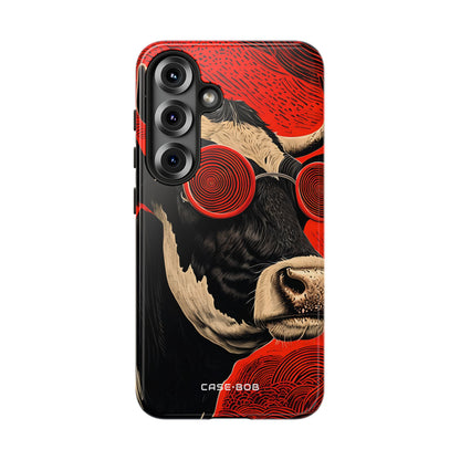Hypnotic Cow Samsung S25 Case - Tough