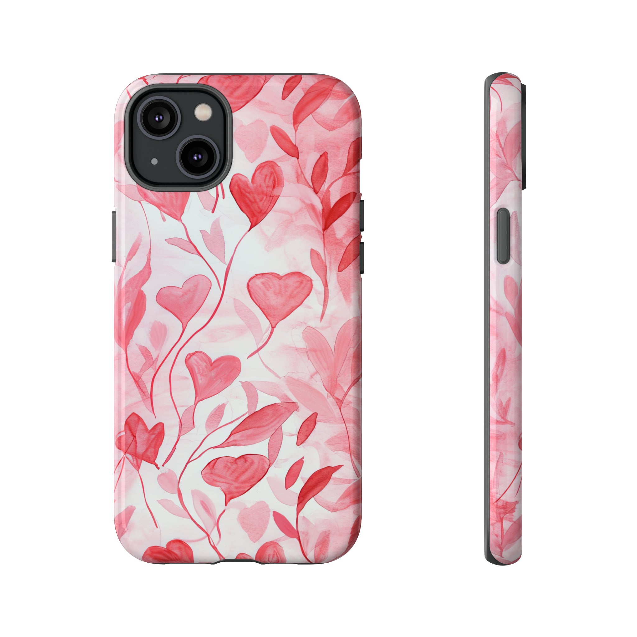 Cupid's Intertwined Hearts - Protective Phone Case