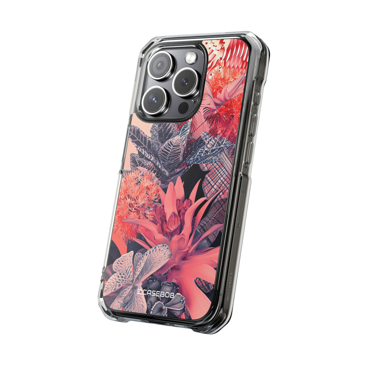 Living Coral Design | Handyhülle für iPhone (Clear Impact Case – magnetisch) 