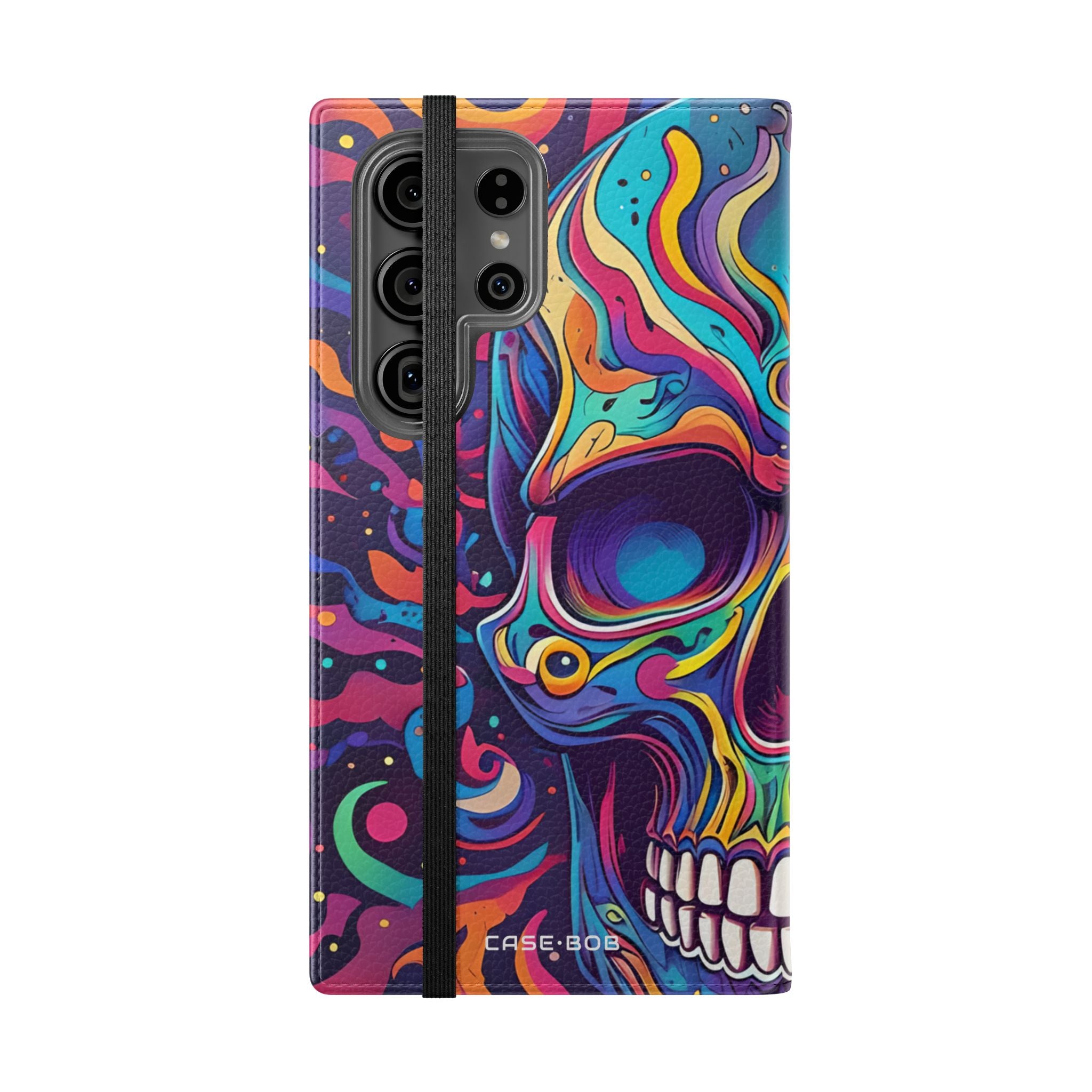Psychedelic Skull - Samsung S23 Ultra Case - Wallet