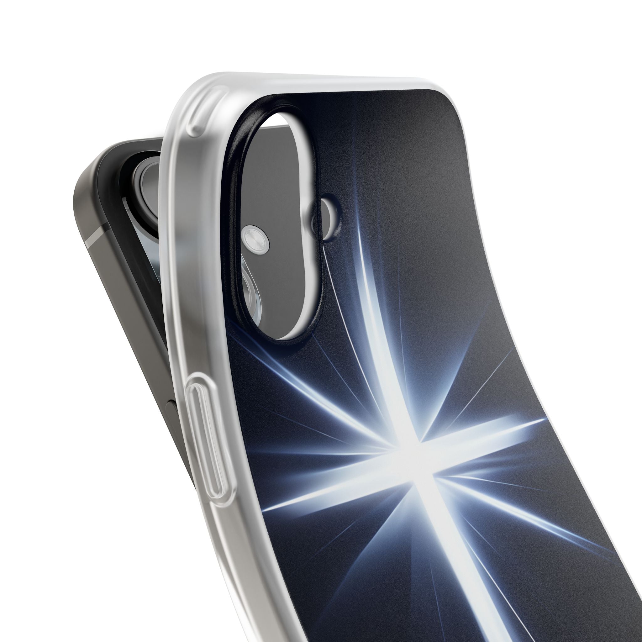 Glowing Crossburst iPhone 16 Plus Case - Soft