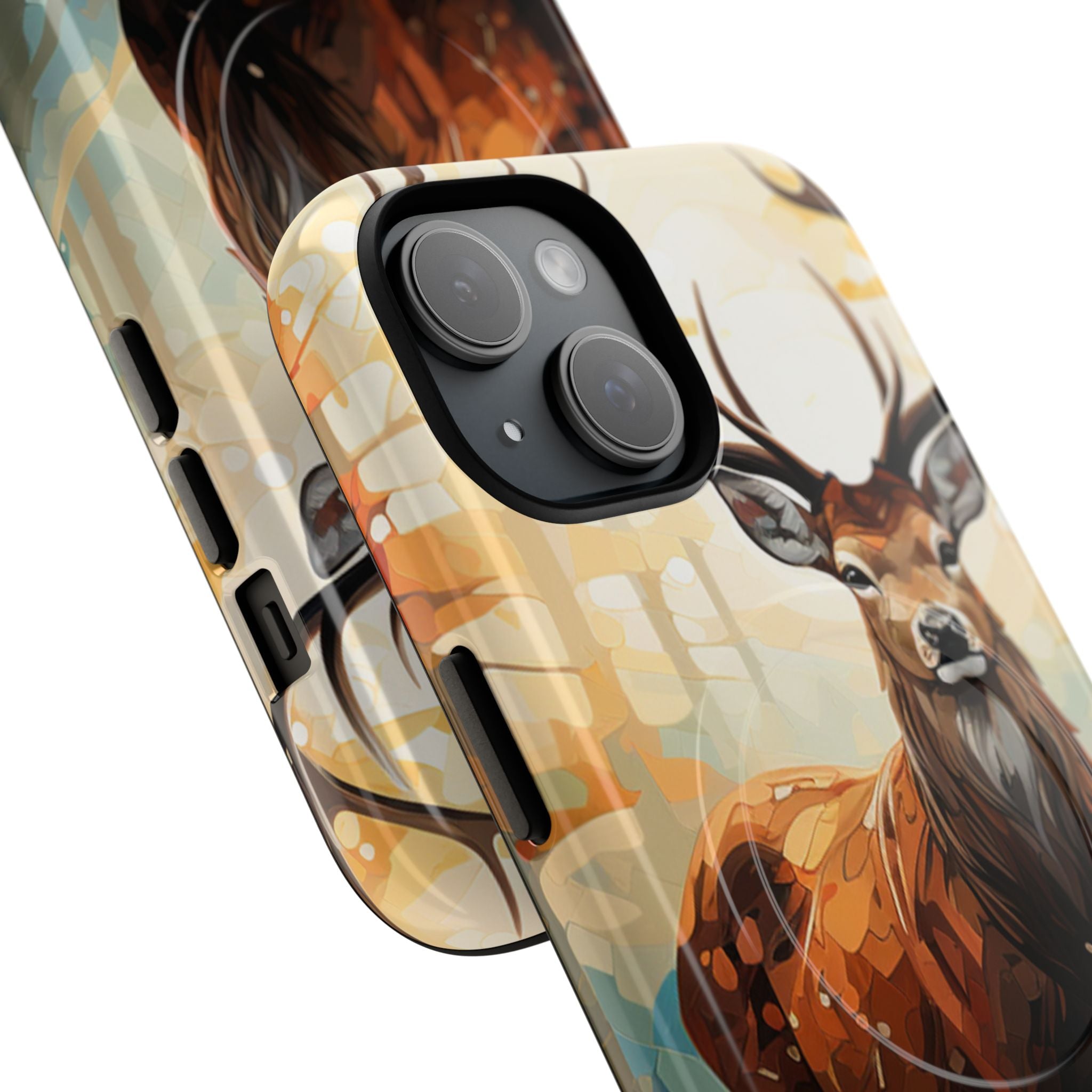 Glowing Stag iPhone 15 Case - Tough+