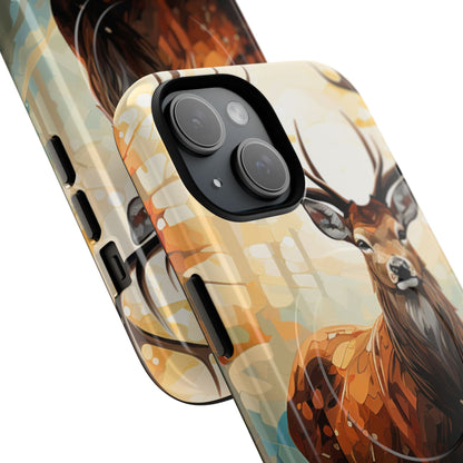 Glowing Stag iPhone 15 Case - Tough+