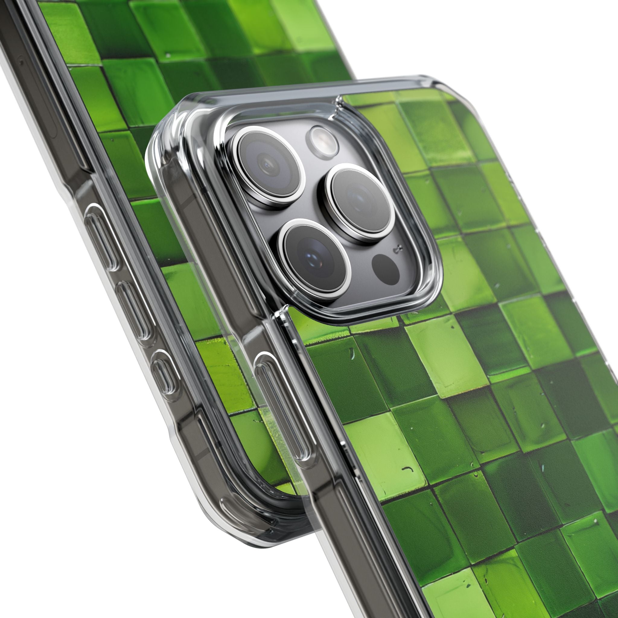 Green Tile Harmony iPhone 15 - Impact Clear+