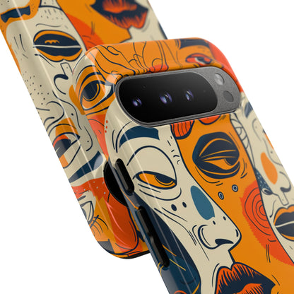 Tangled Faces Sunset Google Pixel 9 Pro XL Case - Tough
