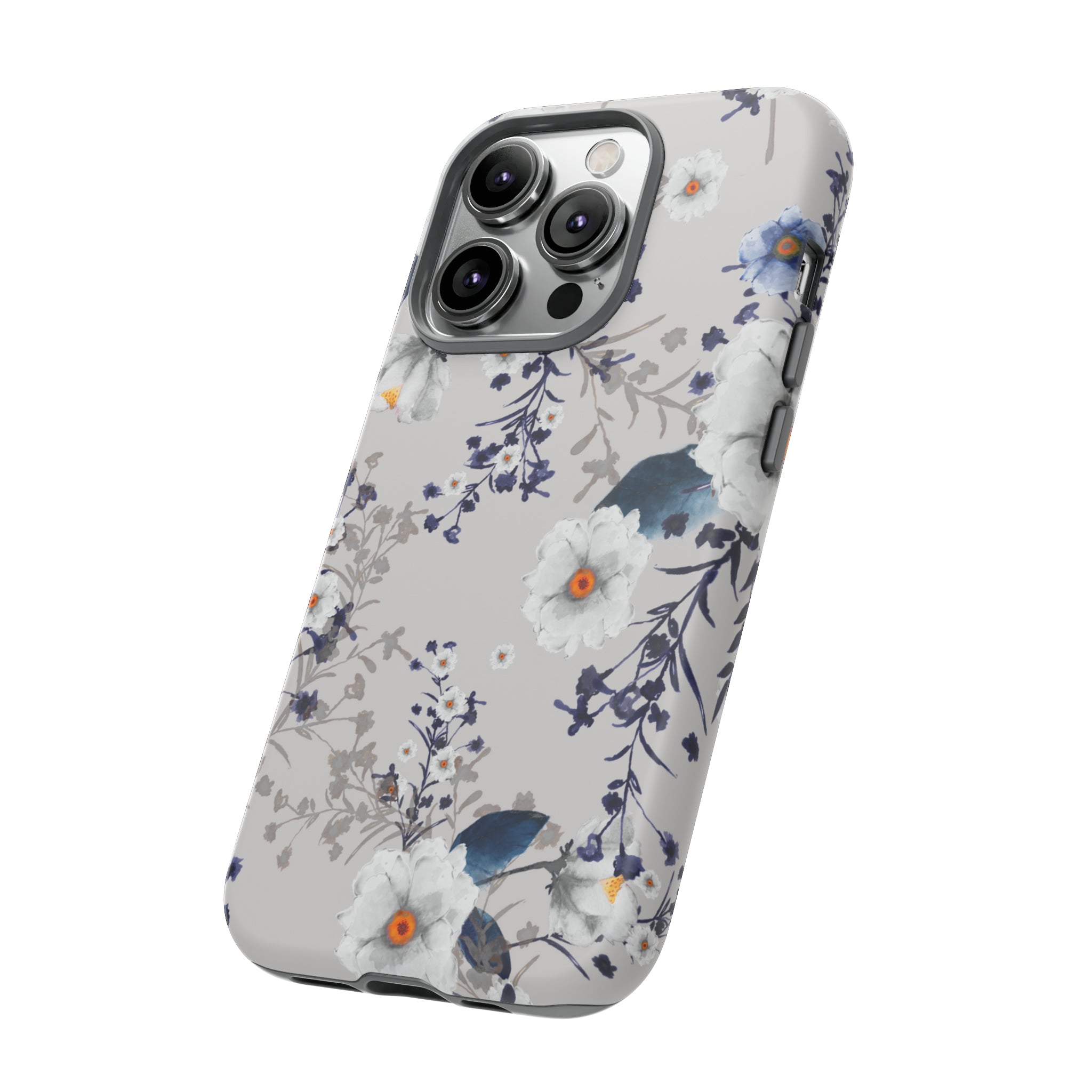 Watercolor Blue Summerflowers - Protective Phone Case