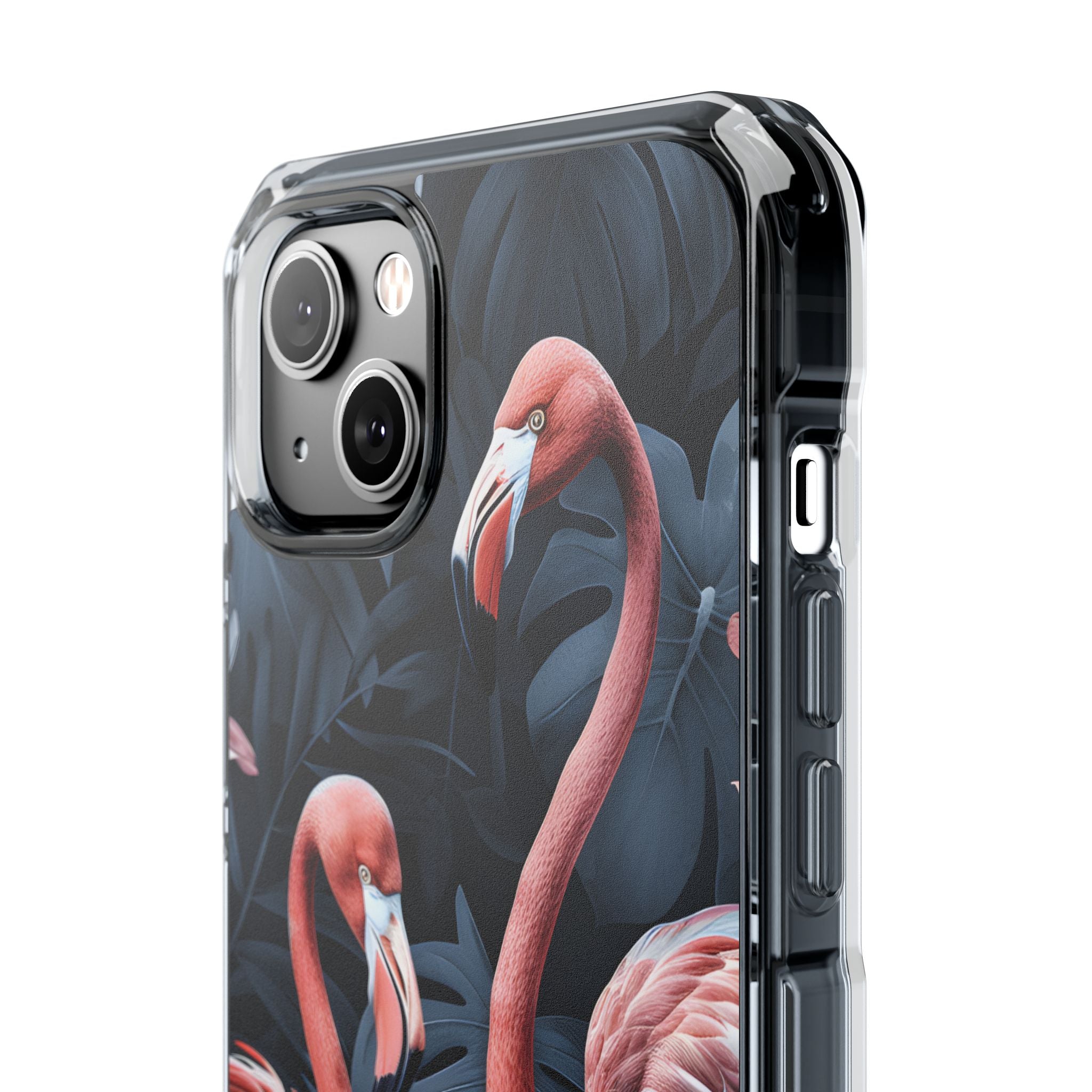Flamingos Embrace Nature iPhone Case - Impact