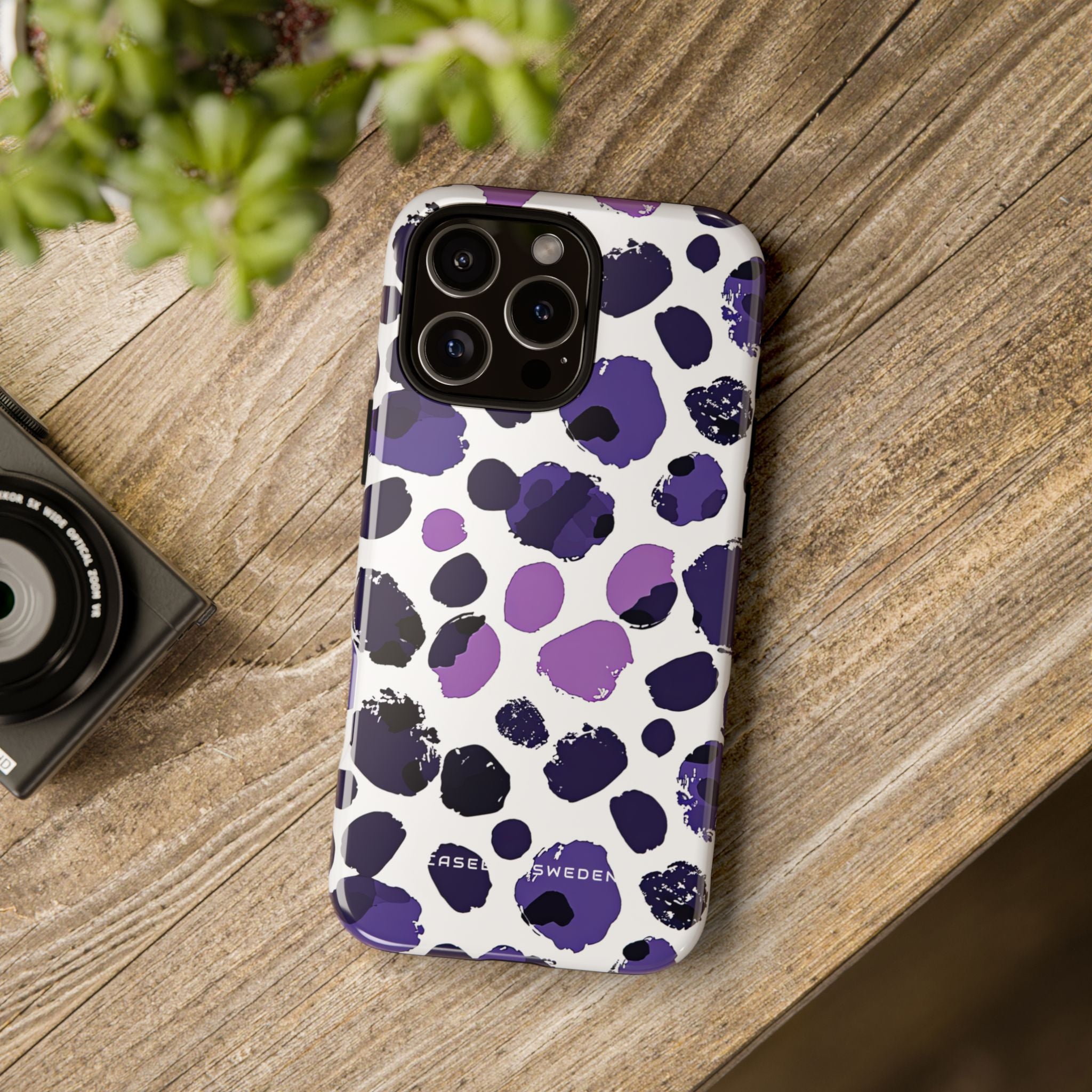 Purple Inkblots iPhone 16 - Tough Phone Case