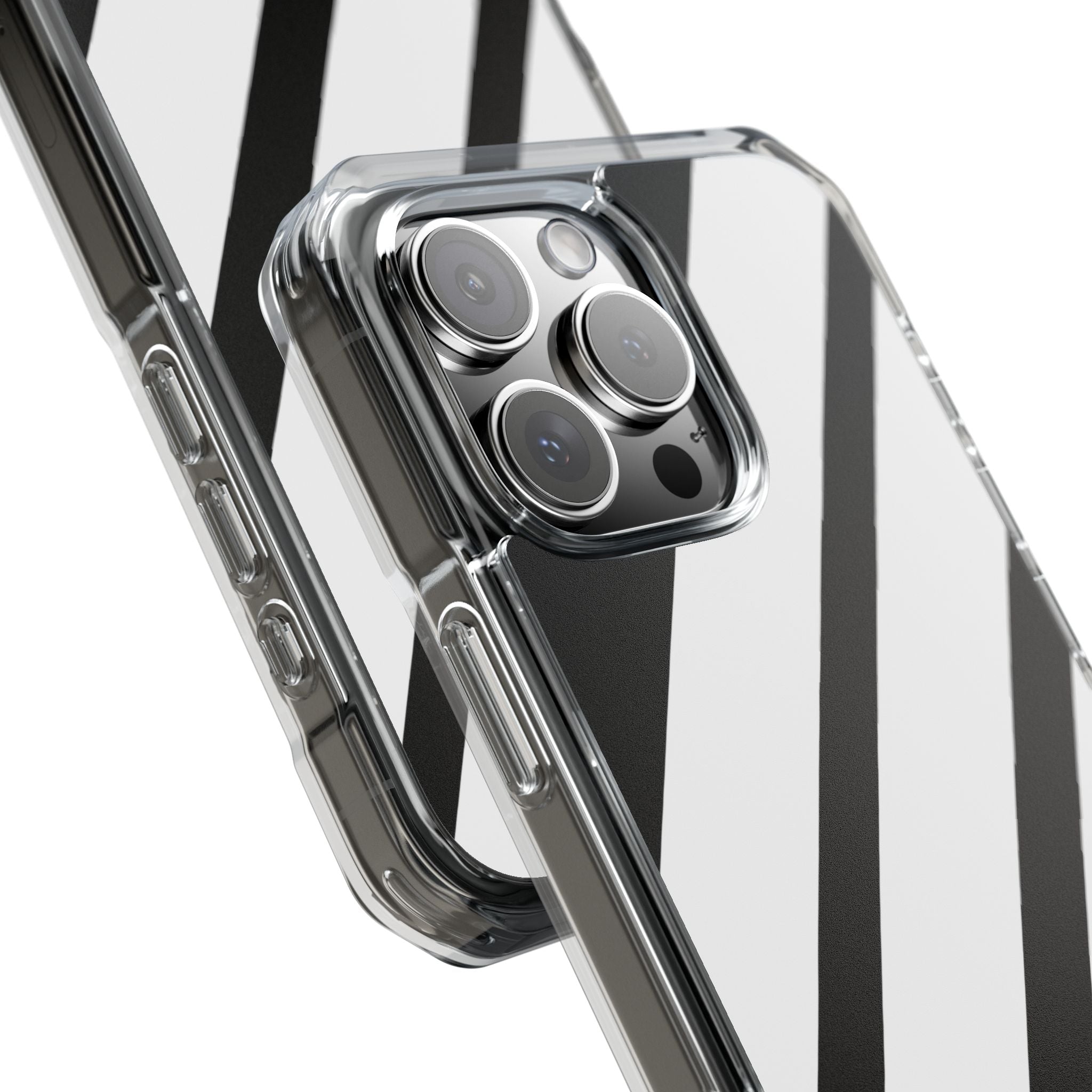 Diagonal Bands Noir iPhone 16 Pro Max Case - Impact