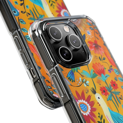 Whimsical Birds Garden iPhone 14 - Impact Clear+