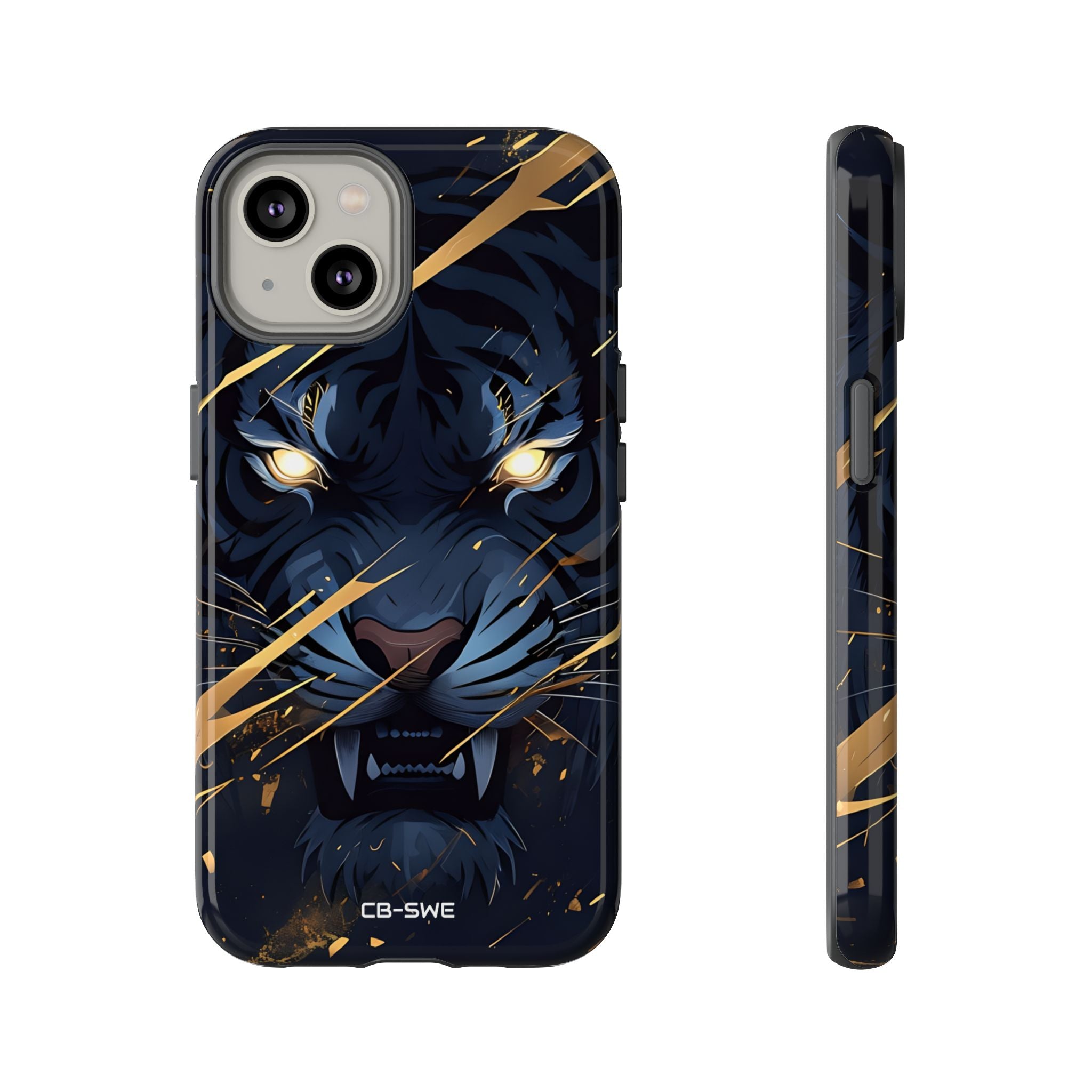 Tiger's Glowing Gaze - iPhone Case