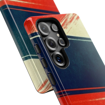 Blue Diagonal Motion Samsung S25 Ultra Case - Tough