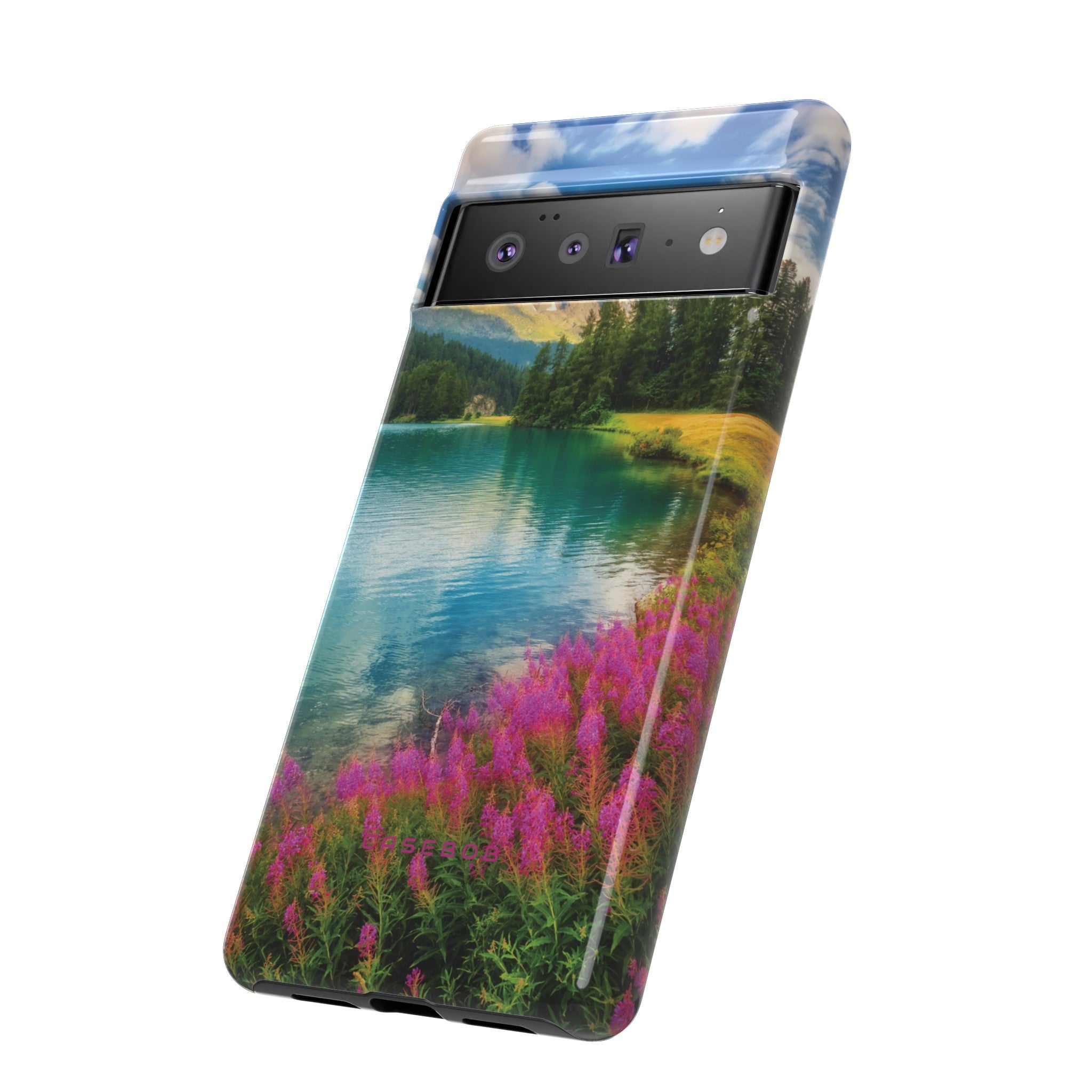 Azure Alpine Lake Phone Case - Protective Phone Case