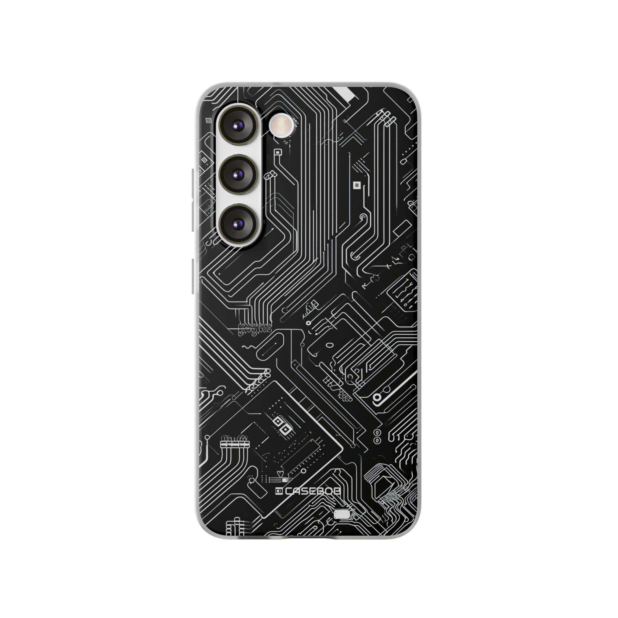 Cyber Circuitry Art | Flexible Phone Case for Samsung Galaxy