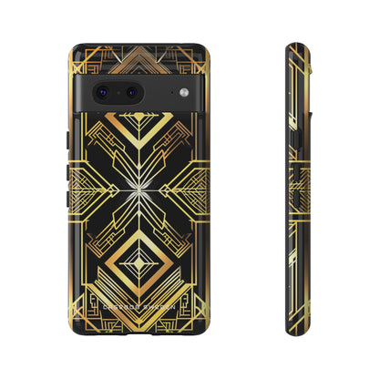 Golden Geometric Opulence Google Pixel 7 - Tough Phone Case