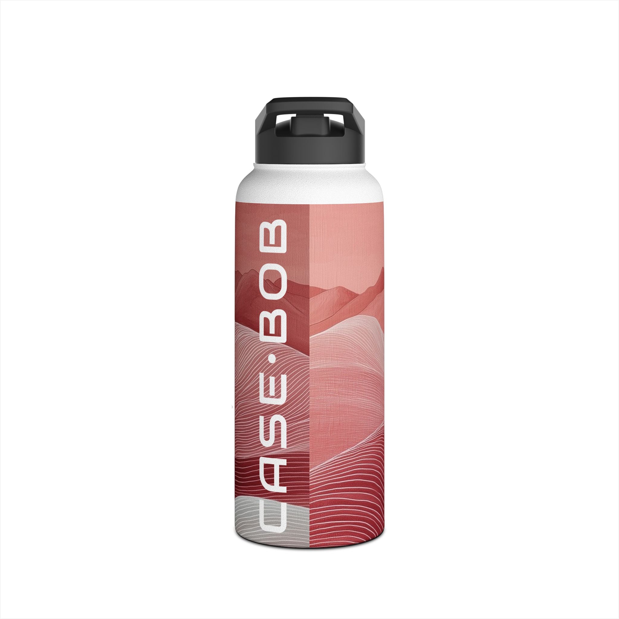 White Orb Dunes - Stainless Steel Water Bottle