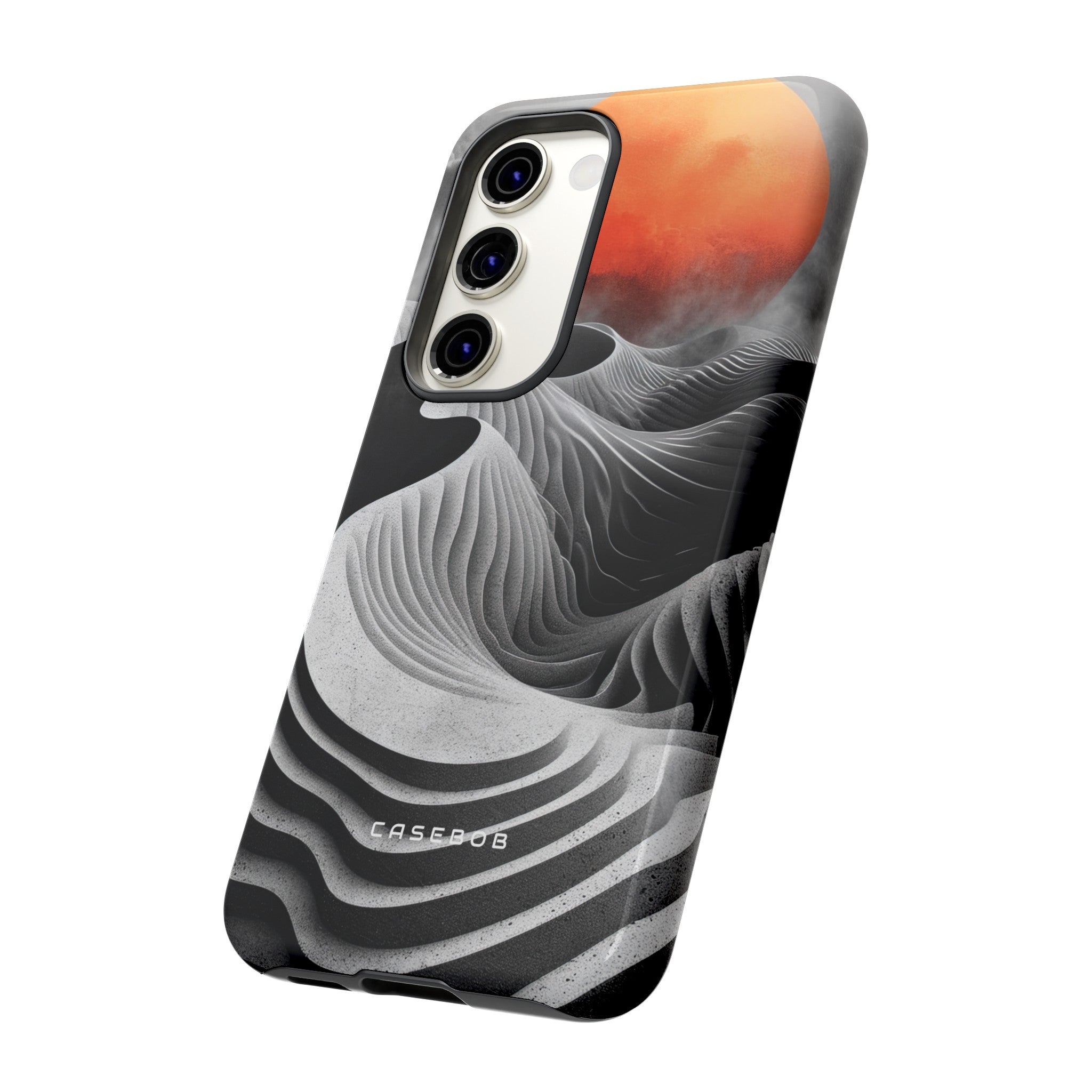 Orange Moon Illusion - Protective Phone Case