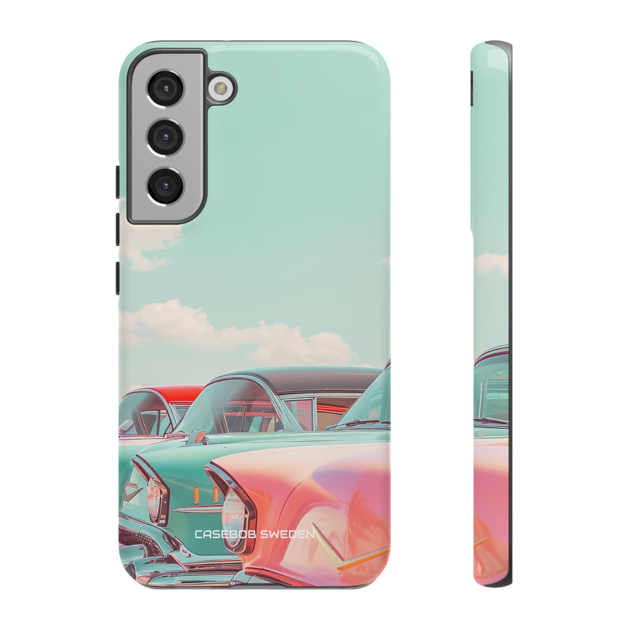 Vintage Turquoise Cars - Tough Samsung S22 Phone Case