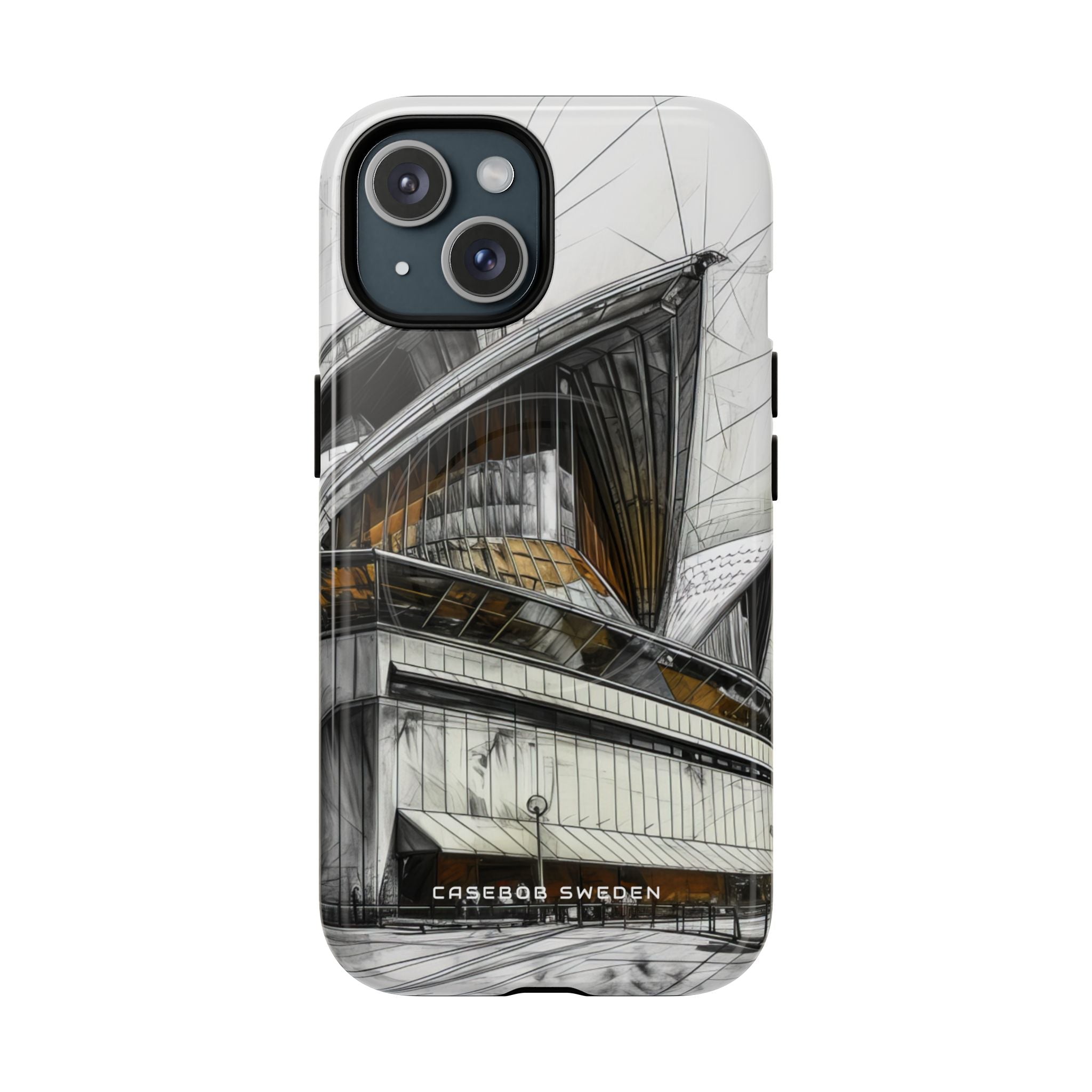 Architectural Curves in Line Formation iPhone 15  Tough+ Phone Case