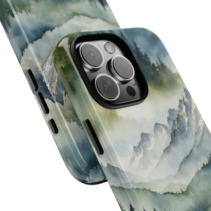 Misty Peaks Emerge - iPhone Case