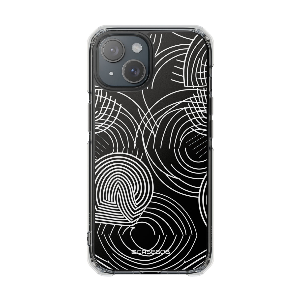 Kompliziertes Labyrinth – Handyhülle für iPhone (Clear Impact – Magnetisch) 