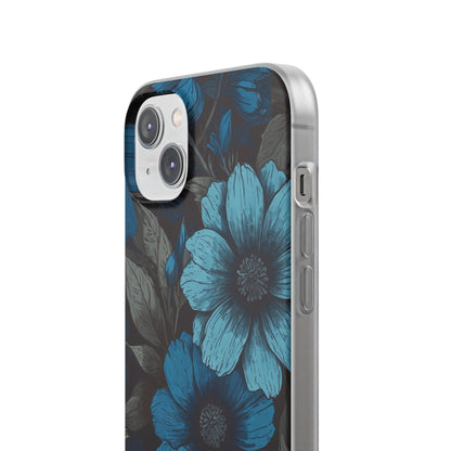 Blue Petal Radiance iPhone 14 Plus Case - Soft