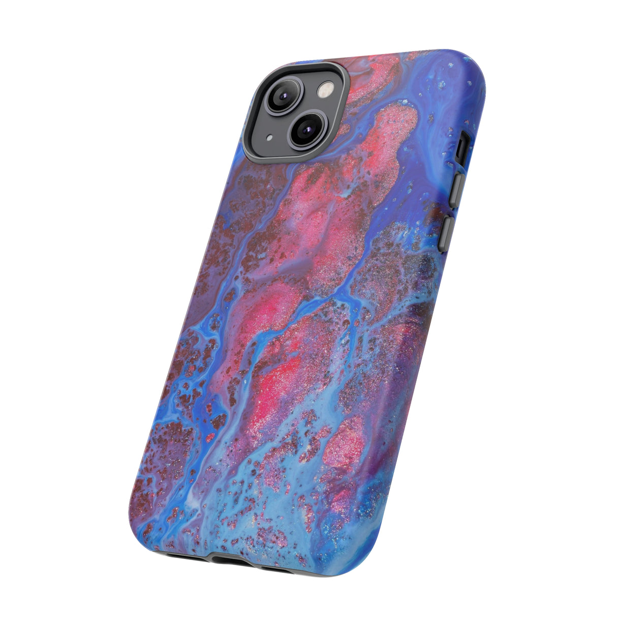 Red Mountain Ink Art iPhone Case (Protective) Phone Case