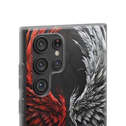 Crimson White Wings Samsung S22 Ultra Case - Soft